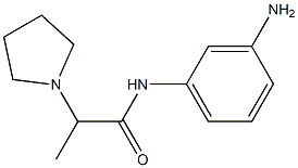 N-(3-aminophenyl)-2-pyrrolidin-1-ylpropanamide 结构式