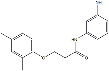 N-(3-aminophenyl)-3-(2,4-dimethylphenoxy)propanamide,,结构式