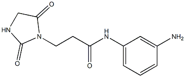 N-(3-aminophenyl)-3-(2,5-dioxoimidazolidin-1-yl)propanamide Structure