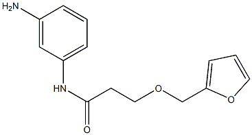 N-(3-aminophenyl)-3-(2-furylmethoxy)propanamide Struktur