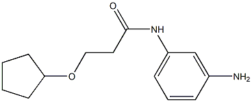 N-(3-aminophenyl)-3-(cyclopentyloxy)propanamide 结构式