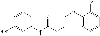 N-(3-aminophenyl)-4-(2-bromophenoxy)butanamide Struktur