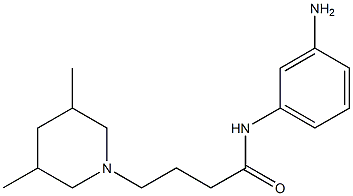 N-(3-aminophenyl)-4-(3,5-dimethylpiperidin-1-yl)butanamide 结构式