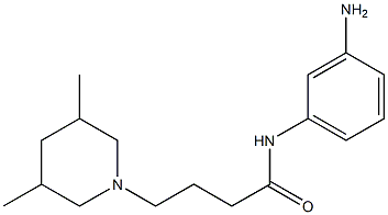 N-(3-aminophenyl)-4-(3,5-dimethylpiperidin-1-yl)butanamide Structure