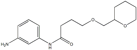 N-(3-aminophenyl)-4-(oxan-2-ylmethoxy)butanamide 化学構造式