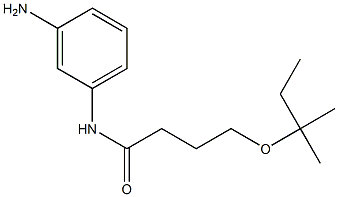 N-(3-aminophenyl)-4-[(2-methylbutan-2-yl)oxy]butanamide Structure