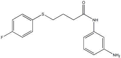 N-(3-aminophenyl)-4-[(4-fluorophenyl)sulfanyl]butanamide Structure