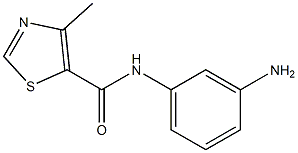 N-(3-aminophenyl)-4-methyl-1,3-thiazole-5-carboxamide Struktur