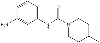 N-(3-aminophenyl)-4-methylpiperidine-1-carboxamide 结构式