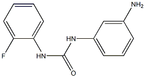 N-(3-aminophenyl)-N'-(2-fluorophenyl)urea Struktur