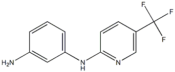 N-(3-aminophenyl)-N-[5-(trifluoromethyl)pyridin-2-yl]amine Struktur