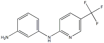 N-(3-aminophenyl)-N-[5-(trifluoromethyl)pyridin-2-yl]amine 结构式