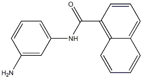 N-(3-aminophenyl)naphthalene-1-carboxamide Struktur