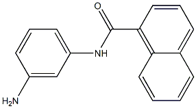 N-(3-aminophenyl)naphthalene-1-carboxamide 结构式