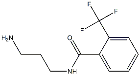 N-(3-aminopropyl)-2-(trifluoromethyl)benzamide 化学構造式