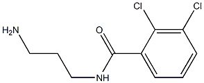 N-(3-aminopropyl)-2,3-dichlorobenzamide 结构式