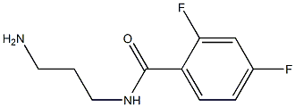 N-(3-aminopropyl)-2,4-difluorobenzamide,,结构式