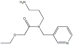 N-(3-aminopropyl)-2-ethoxy-N-(pyridin-3-ylmethyl)acetamide Struktur