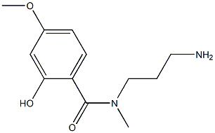 N-(3-aminopropyl)-2-hydroxy-4-methoxy-N-methylbenzamide,,结构式