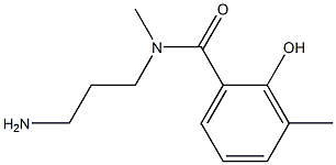 N-(3-aminopropyl)-2-hydroxy-N,3-dimethylbenzamide Struktur