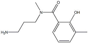 N-(3-aminopropyl)-2-hydroxy-N,3-dimethylbenzamide,,结构式