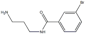 N-(3-aminopropyl)-3-bromobenzamide 化学構造式