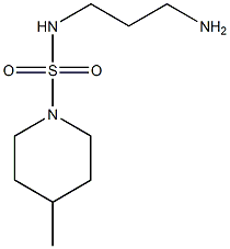 N-(3-aminopropyl)-4-methylpiperidine-1-sulfonamide 化学構造式