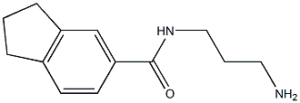 N-(3-aminopropyl)indane-5-carboxamide 结构式