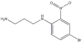 N-(3-aminopropyl)-N-(4-bromo-2-nitrophenyl)amine,,结构式