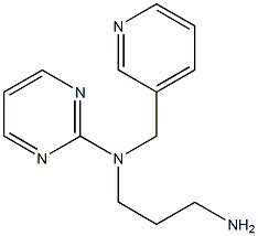 N-(3-aminopropyl)-N-(pyridin-3-ylmethyl)pyrimidin-2-amine Structure