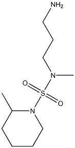 N-(3-aminopropyl)-N,2-dimethylpiperidine-1-sulfonamide Structure