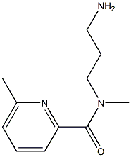 N-(3-aminopropyl)-N,6-dimethylpyridine-2-carboxamide 结构式