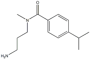 N-(3-aminopropyl)-N-methyl-4-(propan-2-yl)benzamide