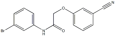 N-(3-bromophenyl)-2-(3-cyanophenoxy)acetamide Struktur