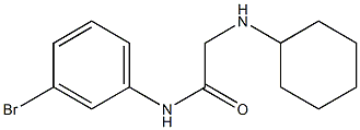 N-(3-bromophenyl)-2-(cyclohexylamino)acetamide Struktur