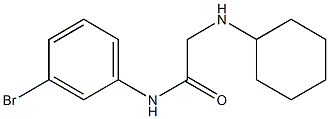 N-(3-bromophenyl)-2-(cyclohexylamino)acetamide 化学構造式