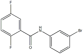 N-(3-溴苯基)-2,5-二氟苯甲酰胺, , 结构式