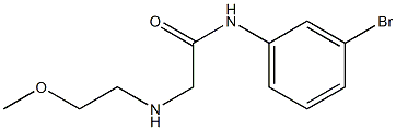 N-(3-bromophenyl)-2-[(2-methoxyethyl)amino]acetamide Structure