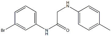 N-(3-bromophenyl)-2-[(4-methylphenyl)amino]acetamide 化学構造式