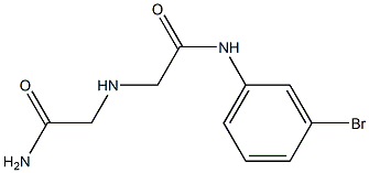 N-(3-bromophenyl)-2-[(carbamoylmethyl)amino]acetamide Structure