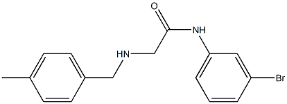 N-(3-bromophenyl)-2-{[(4-methylphenyl)methyl]amino}acetamide Structure