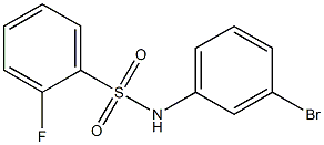 N-(3-bromophenyl)-2-fluorobenzenesulfonamide,,结构式