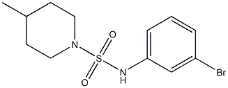N-(3-bromophenyl)-4-methylpiperidine-1-sulfonamide Struktur
