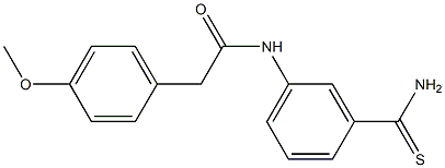 N-(3-carbamothioylphenyl)-2-(4-methoxyphenyl)acetamide