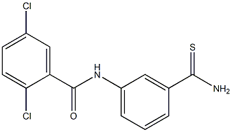 N-(3-carbamothioylphenyl)-2,5-dichlorobenzamide 化学構造式