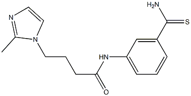 N-(3-carbamothioylphenyl)-4-(2-methyl-1H-imidazol-1-yl)butanamide