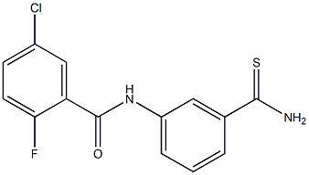 N-(3-carbamothioylphenyl)-5-chloro-2-fluorobenzamide Structure