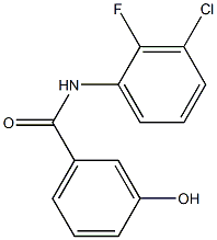 N-(3-chloro-2-fluorophenyl)-3-hydroxybenzamide,,结构式
