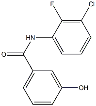 N-(3-chloro-2-fluorophenyl)-3-hydroxybenzamide 结构式