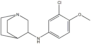 N-(3-chloro-4-methoxyphenyl)-1-azabicyclo[2.2.2]octan-3-amine Struktur